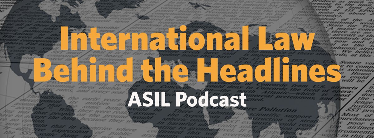 New #ILBH podcast with @RangitadeSilva @WCWnews, titled 'Naming the Unnamed: Addressing Gender Inequality and the Role of the CEDAW Committee.' Listen now at asil.org/podcast.