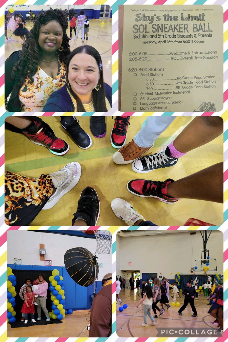 SOL Sneaker 👟 Ball 🪩 @VBTitleI Family Engagement night was a hit! @DrManigo @sarapmendez1 Our families learned about test taking strategies, while dancing to their favorite songs 🎶 @vbschools