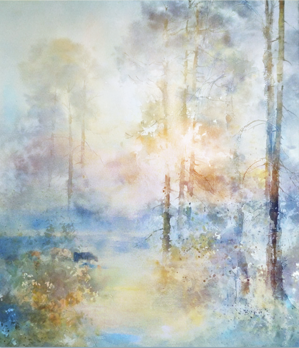 'The new morning light' #art #watercolour #painting #barkby #pastels #gouache #acrylic #leicestershire