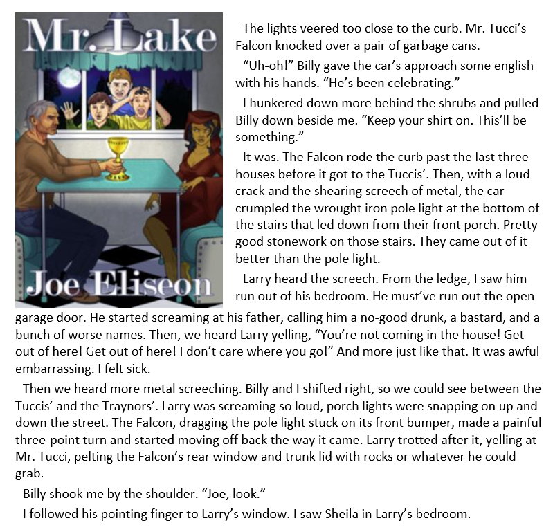 An embarrassing family dispute exposed to the whole neighborhood, from the pages of Joe Eliseon's coming-of-age #fantasy thriller, MR. LAKE. AMZ: bit.ly/JoeEliseon-MrL… B&N: bit.ly/JoeEliseon-MrL… Kobo: bit.ly/JoeEliseon-MrL… AMZ PPB: bit.ly/JoeEliseon-MrL… 4-0011