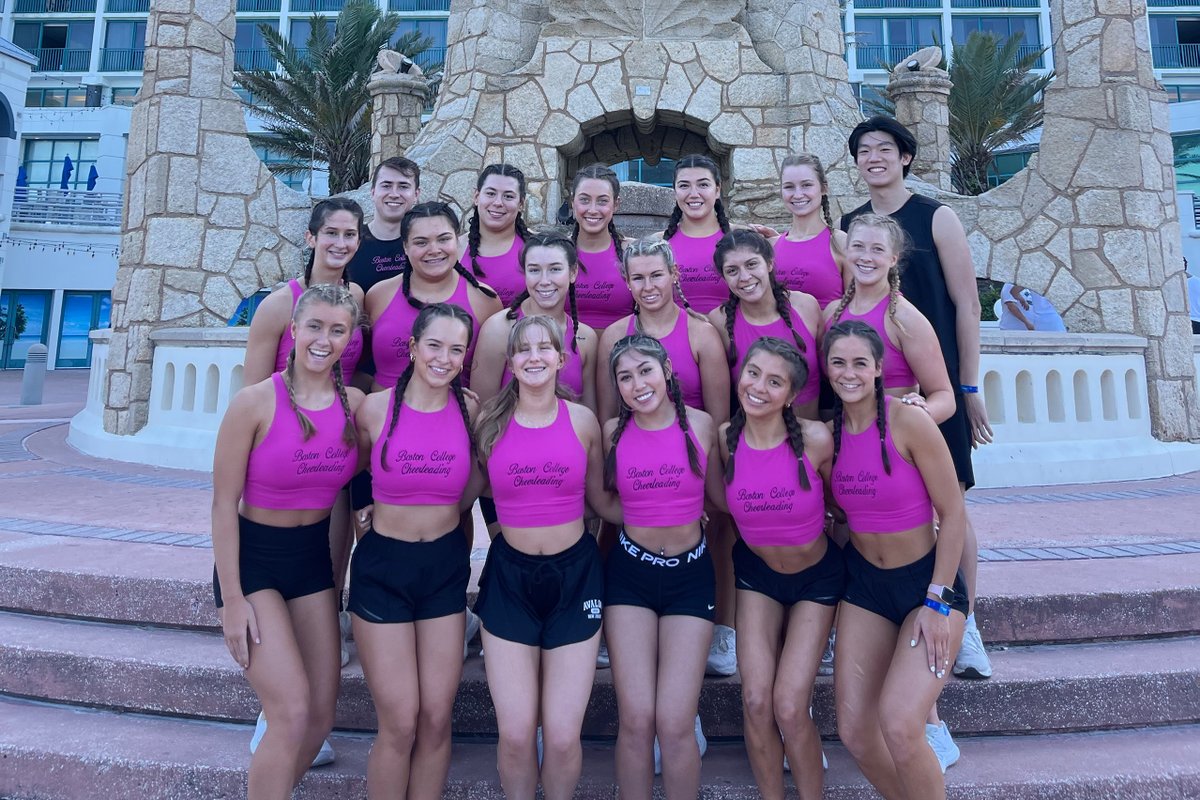 BCEagles's tweet photo. Congratulations to our Cheer and Pom teams who competed in Nationals last week!

Both teams gave amazing performances and the Pom team advanced to the finals for the first time in program history! https://t.co/kqVn7Fzhr8