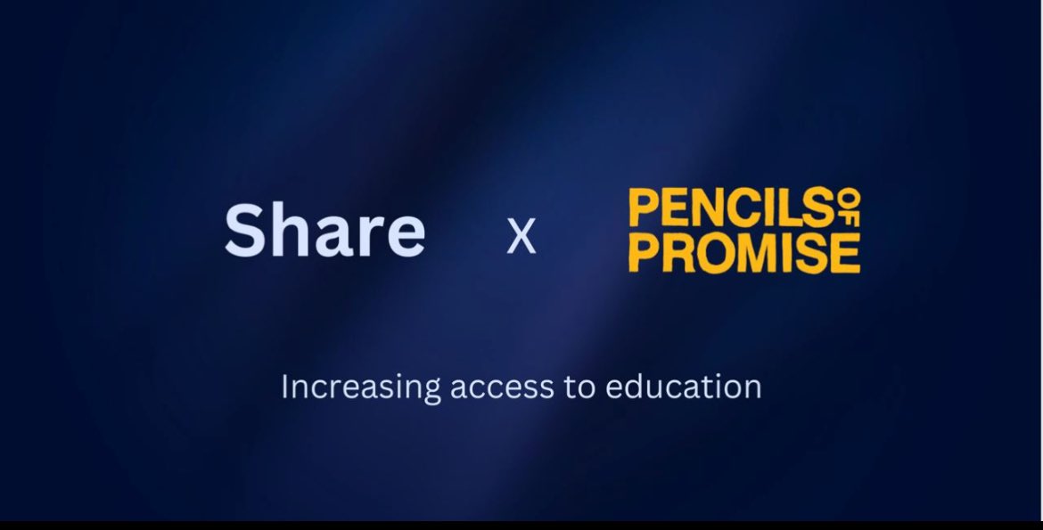 @shareon_crypto @PencilsOfPromis Great work guys 🫡 
More partnerships 🙌🏻
Partnerships that make a real difference to the world 🌍