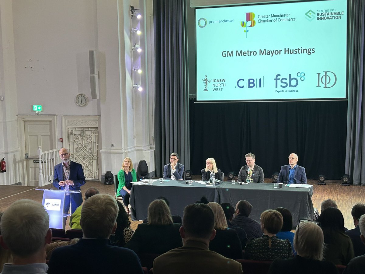 Delighted to host the pre eminent GM Mayoral business hustings