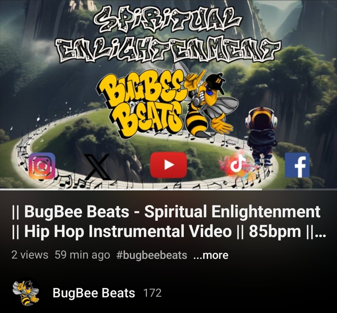 Check out 'Spiritual Enlightenment' on YouTube now for your listening and rhyming pleasure 🎤🐝🎶🎶🎶🎶

youtu.be/m0VKvJrsZQs?si…

#BugBeeBeats #HipHop #Beats #BeatMaker #Producer #Tutor  #guzheng #japanese #instruments #LetsGo #StayCreative #StayFocused #StayBlessed