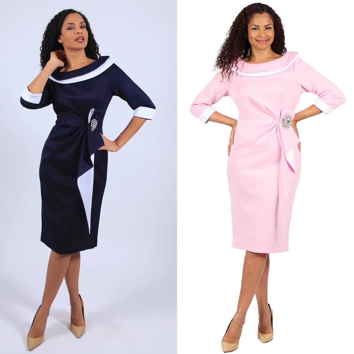 Diana 8725 Pink Scuba Dress 
divasdenfashion.com/products/diana… 

#DivasDenFashion #COGIC #blackdress #navydress #bluedress #pinkdress #mididress #Diana #curvygirlsrock #funeralfashion #churchfashions #PlusFashion #fullfigured #teamcurvey #plussizefashion #curvyfashion #curvyfashionista