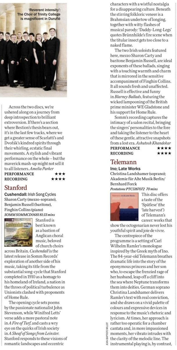 Here’s a lovely mention in @MusicMagazine for our #Stanford “Cushendall” CD @FinghinCollins @BaritoneBR @SOMMRecordings @cvs_society #review #newrelease #IrishSong #Artsong #centenary #recording