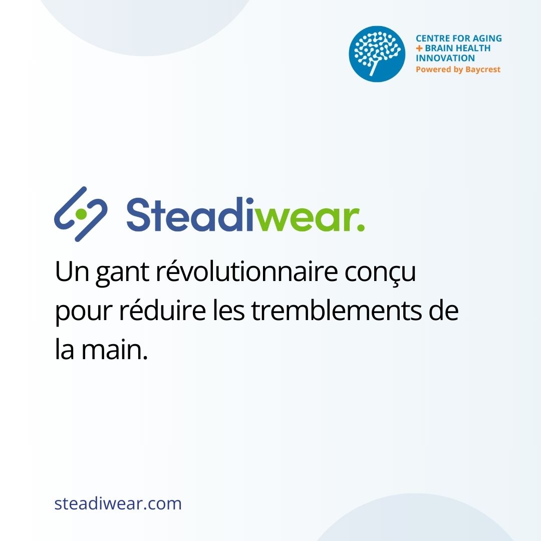 Lisez notre CABHI Agetech : Aging in Place pour en savoir plus. (2/4). Voici les entreprises du portefeuille CABHI à surveiller dans le domaine de l'agetech. ♿ @BrazeMobility 🖐️ @steadiwear