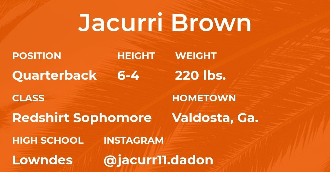 Miami-Florida QB Jacurri Brown entered the transfer portal; he played in 9 games during his time with the Canes @Jacurri_Brown11