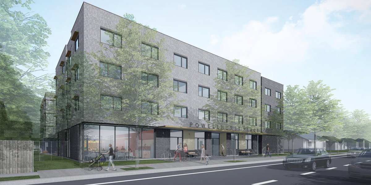 It's our first project opening of the year! 🎉 Powellhurst Place has opened in outer SE Portland. The 4th Metro Housing Bond project to open in Portland, Powellhurst Place contains 64 affordable 1- and 2-bedroom units, including 12 with Permanent Supportive Housing services.