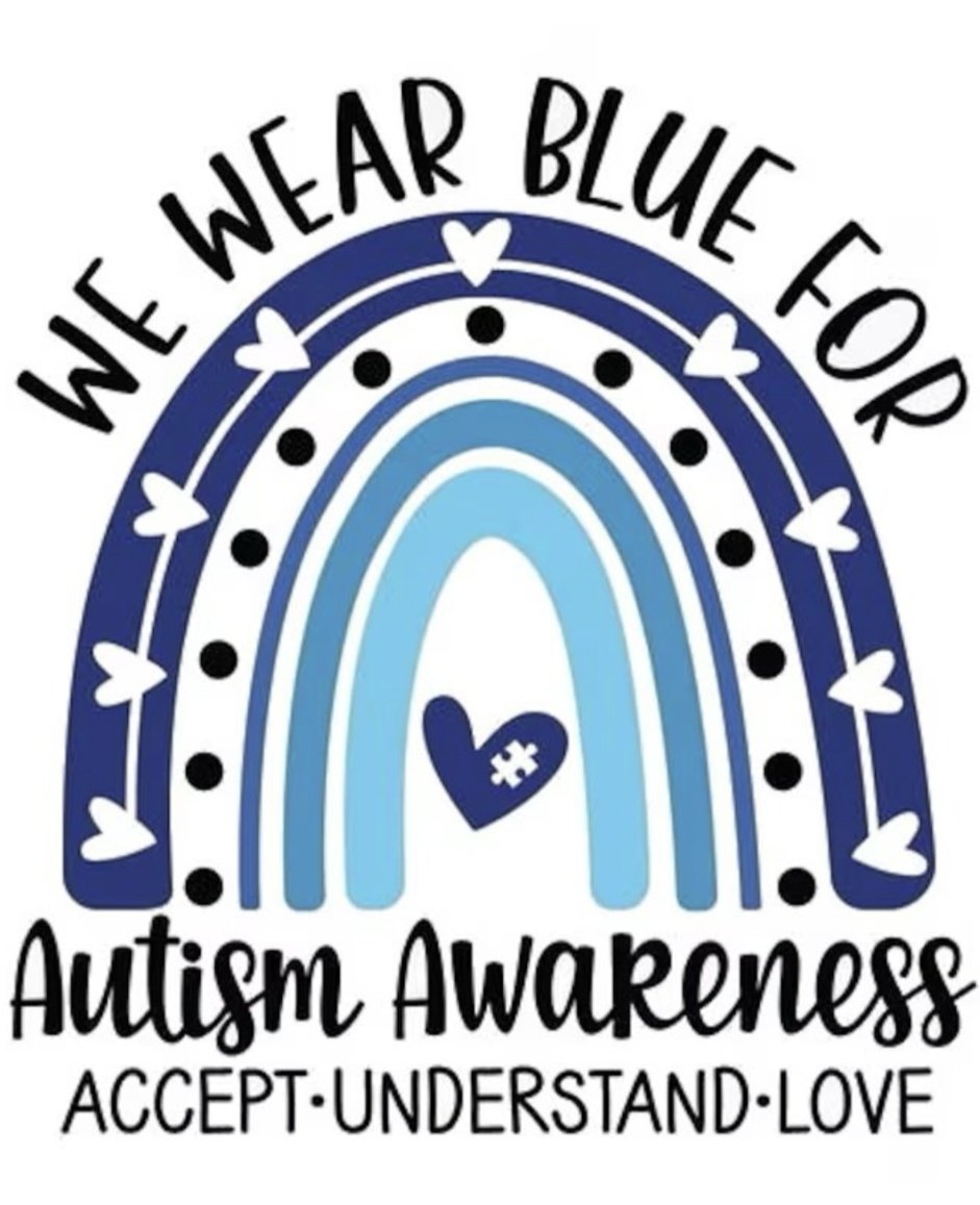 💙 Reminder - Wear blue tomorrow for Autism Awareness Month 💙