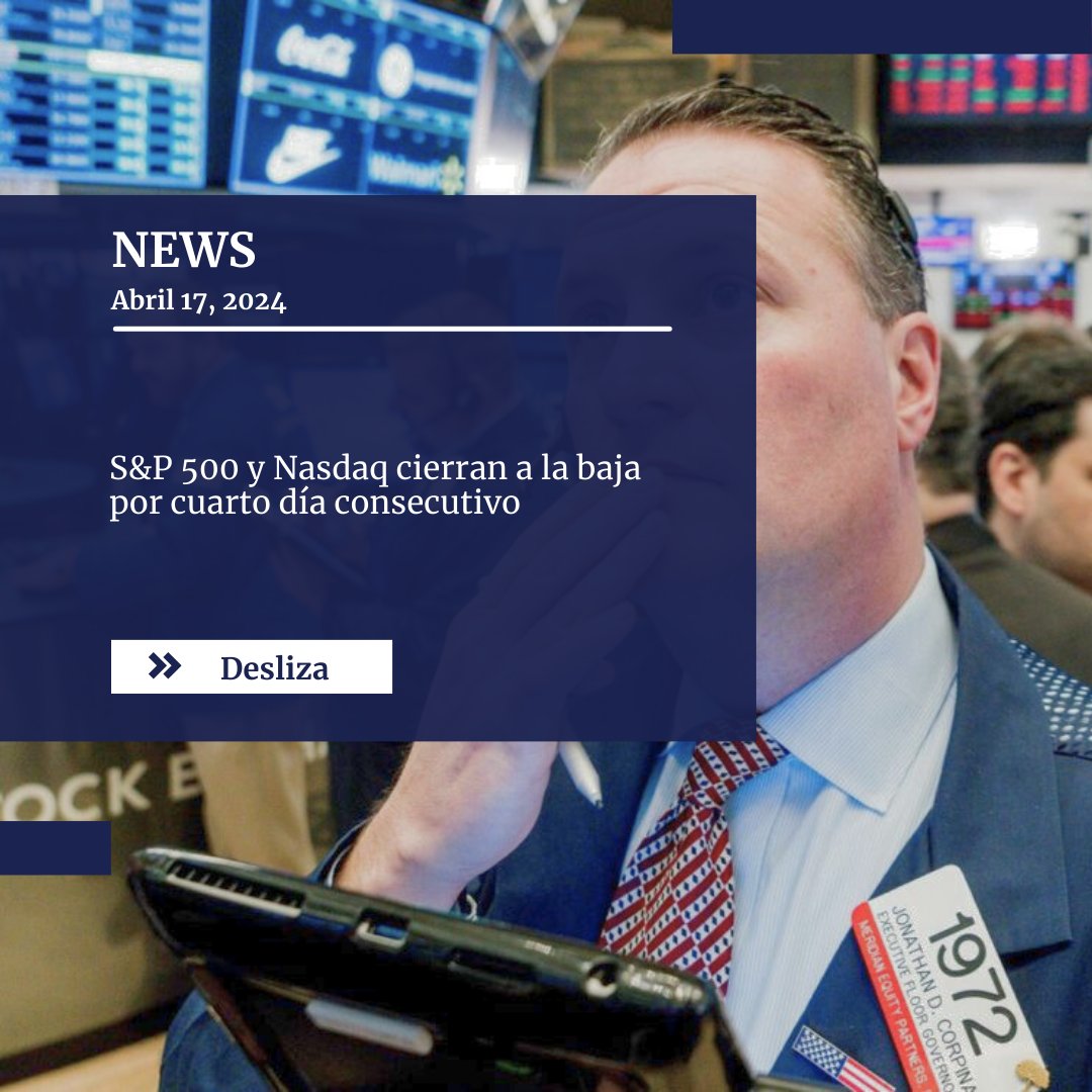 pvglobalfund's tweet photo. #sp500 y #Nasdaq cierran a la baja por cuarto día consecutivo

#wallstreet
#bolsa 
#nyse https://t.co/EskZIjsgpe