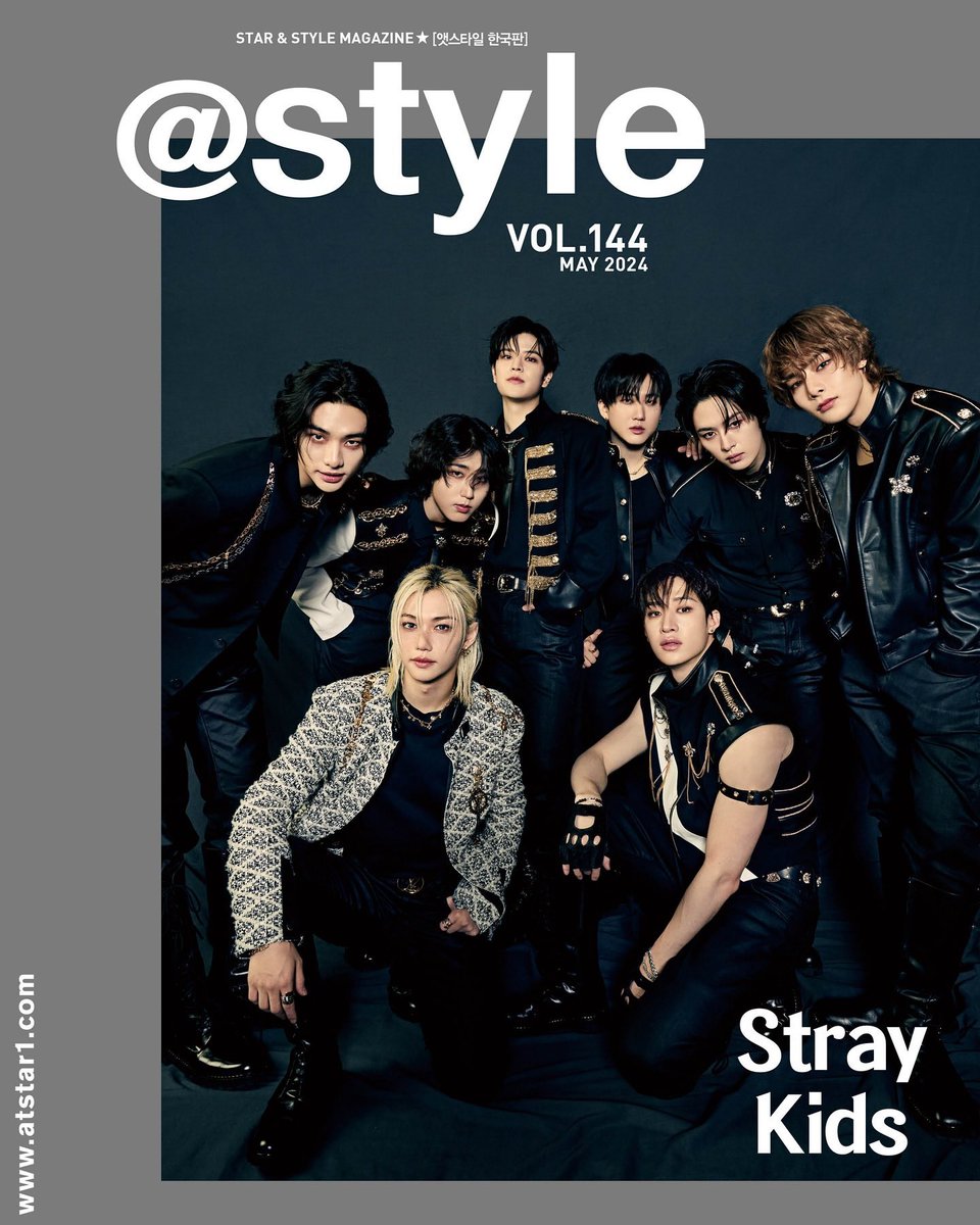 stray kids will be on the cover of atstar1 magazine for may 2024 issue!