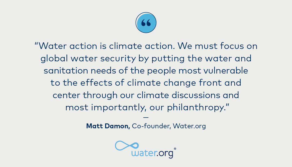 To lessen the impact of water shortages tomorrow, we must expand access to water today. When families are connected to sustainable safe water systems, they can better withstand the effects of climate change. Learn more. water.org/our-impact/wat…