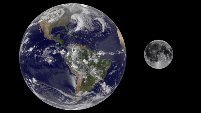 A cada ano que passa, a Lua está se afastando 3,78 cm da Terra
