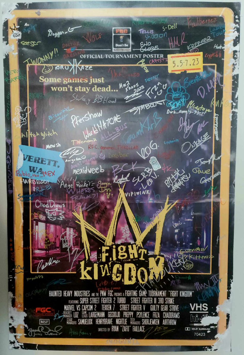 Don't forget to sign the Fight Kingdom poster again this year! #FK2024
