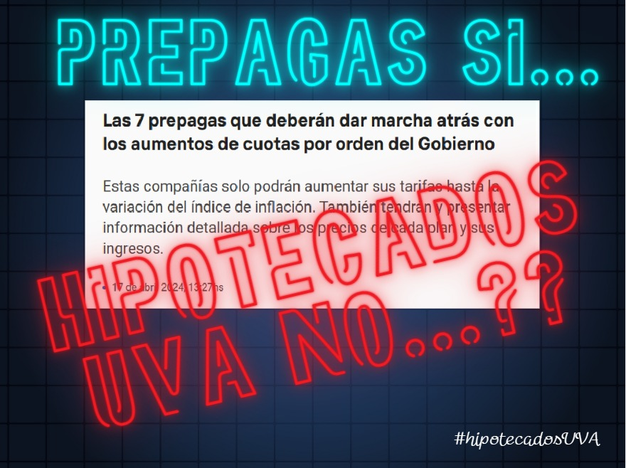 #LaLibertadRecula <a href="/C5N/">C5N</a> <a href="/minutounocom/">minutouno</a> <a href="/Gatosylvestre/">Gustavo Sylvestre</a> . No quiero algo diferente al resto de los Argentinos, queremos igualdad, cosa que costaría $0 al Estado y al ciudadano, solo es q los Bancos Ganen menos de esta #UsuraUVA POR FAVOR <a href="/SenadoArgentina/">Senado Argentina</a> HAGAN ALGO!!
<a href="/hipotecadosuva/">@HipotecadosUVANacional</a>