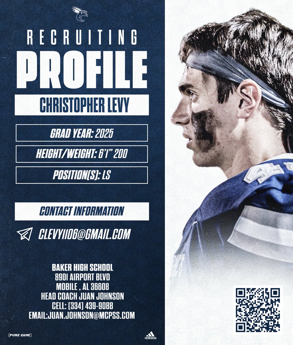 2025s Recruiting Spotlight Come Here , Go Anywhere Chris Ivey • LS | @ogchrislevys 12 Days until Spring Football starts! Coaches come check us out 8901 Airport Blvd #BakerMade #SWARM