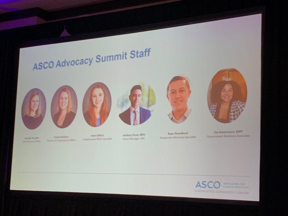 Special shout-out to the @ASCO #AdvocacySummit team for putting this together so amazingly each year! 👏🏽👏🏽👏🏽😍 cc: @AshleySumrallMD