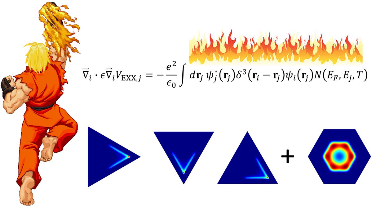 As a follow-up to our HADOKEN code, we have developed a new code that includes nonlocal quantum effects, named 'SHORYUKEN' (Streamlined High-level Operations in Real-space to Yield, Understand, and Keep Exchange in Nanowires):

tinyurl.com/ywjct779

@keisuke_tajima #CompChem