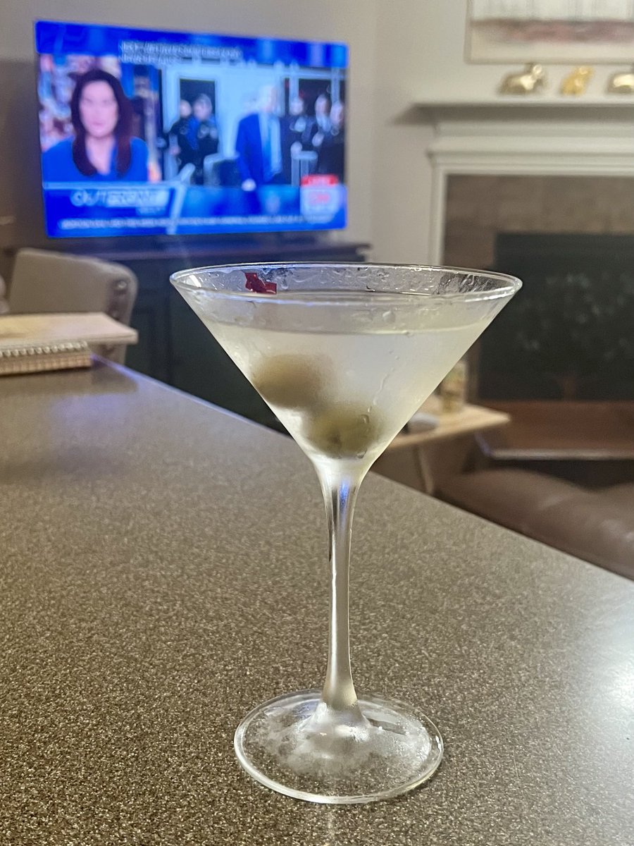 ⁦@RepMTG⁩ at ⁦@SpeakerJohnson⁩’s throat combined with Trump on trial makes an extra dirty vodka martini (stirred, not shaken) the most appropriate libation.