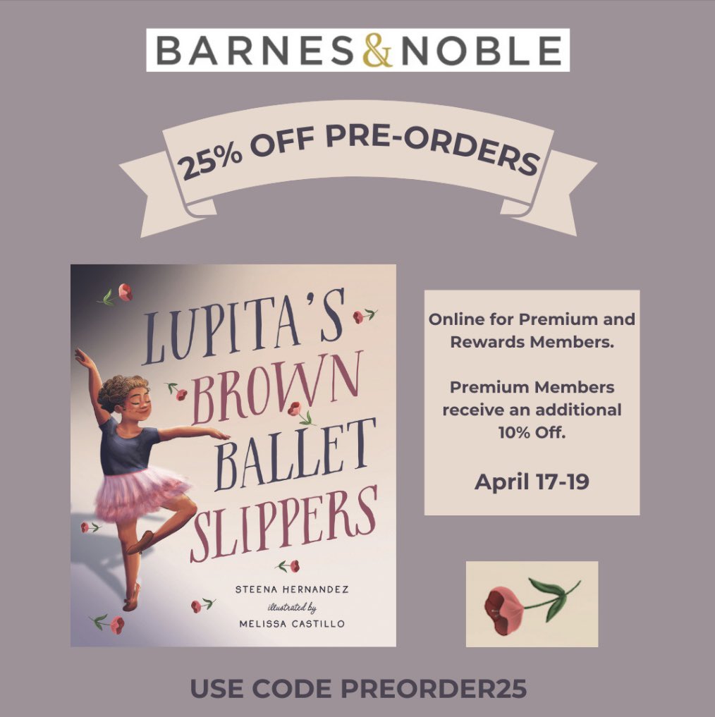 🤎🩰 Lupita’s Brown Ballet Slippers is 25% off at the Barnes & Noble Pre-Order Sale! 🎉 barnesandnoble.com/w/lupitas-brow…