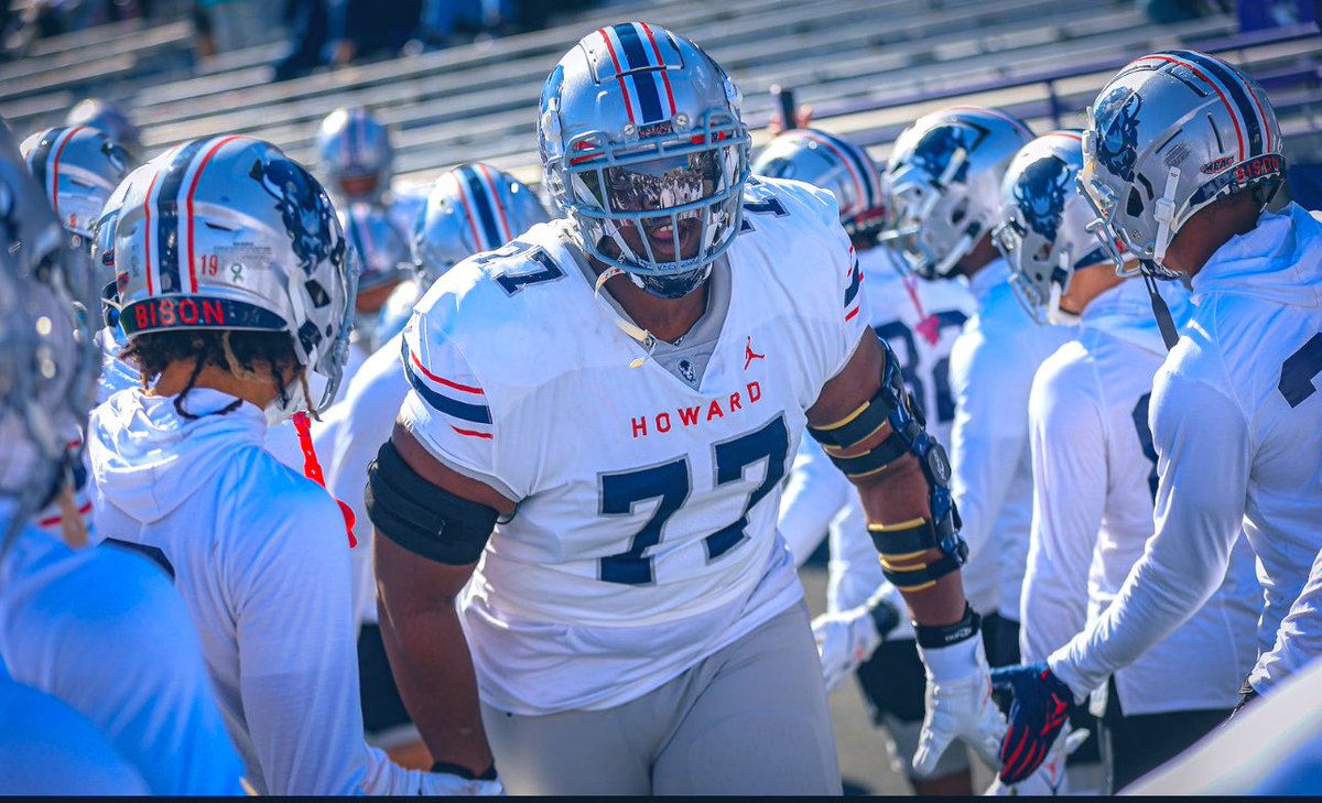 nicogreen23's tweet photo. Blessed to receive an offer from Howard University!  

@CoachLA73 
@Dynasty_Oline @draftjm13 @NPCoachJeff https://t.co/a9FIk8KFoF