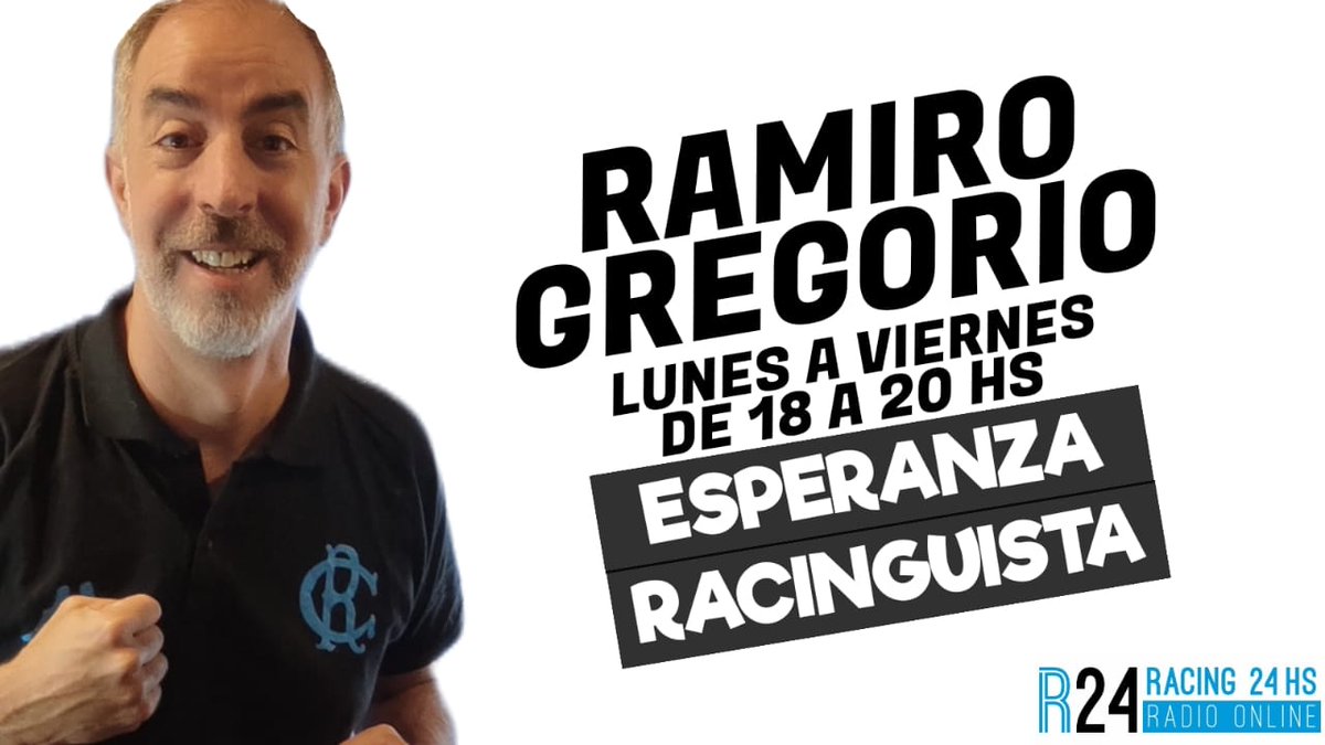 LA REPE DE ESPERANZA RACINGUISTA (@EspeRacinguista) MARTES 17-04-2024

Conduce 
@RamiroGregorio por #Racing24, junto a @DavilaTomi Ricardo Zanoli 
youtube.com/live/WQcafiSJg… a través de @YouTube