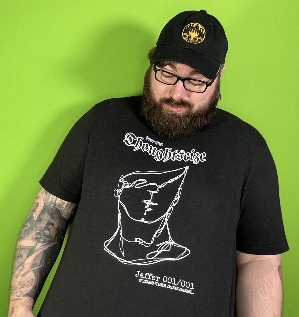 JafferTTV's tweet photo. Like casting Thoughtseize? How about some sick Magic: the Gathering merch? Turn One Apparel &amp; I collaborated on this design!

If you like this &amp; wanna see some more awesome designs check out Turn One Apparel's site and use code Jaffer for 10% off!

⬇ Check it out below! ⬇ https://t.co/7WuQXxBAJu