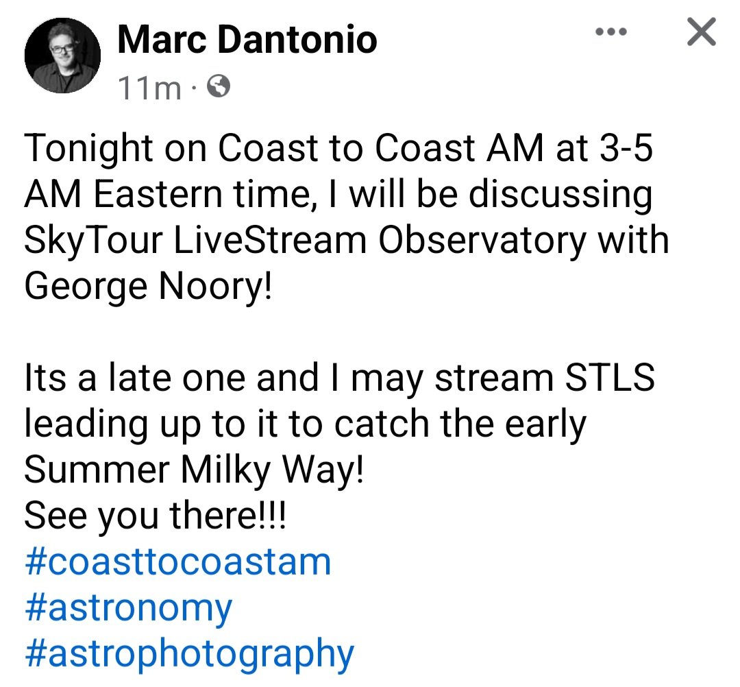 Homie Marc D'Antonio will be on @coasttocoastam tonight. He joined us last monday on @HarrisonHSmith 's @InfowarsJournal to talk tge eclipse on the @infowars network. @fxmodels @RundownLive
