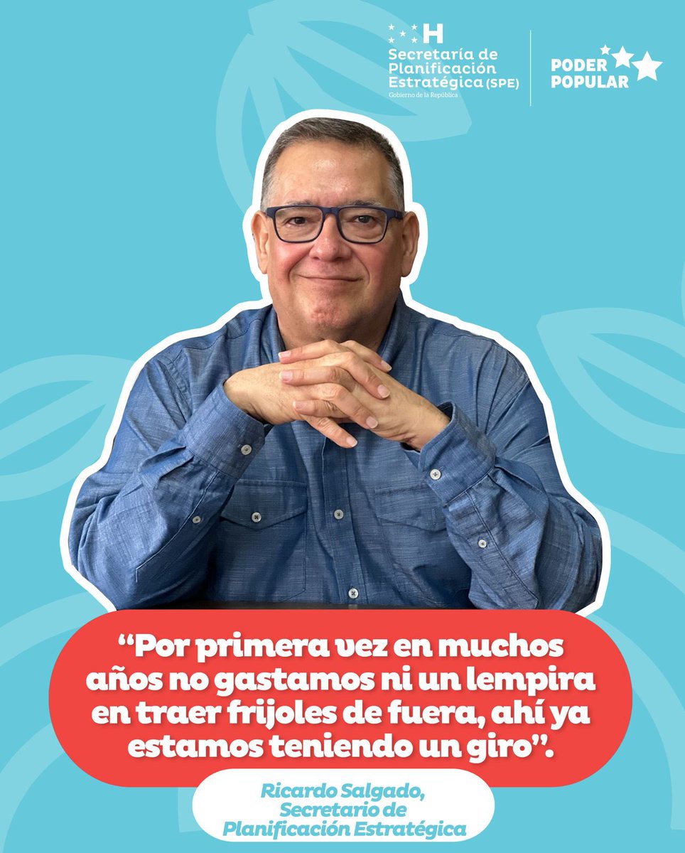 🔴 Un Giro En Nuestra Economía 🔴 📊 Dato: Para 2023, alcanzamos un récord en la producción de frijoles con 3.4 millones de quintales, lo que representa un aumento de al menos 17% en relación al 2022. #DefendamosLoPúblico