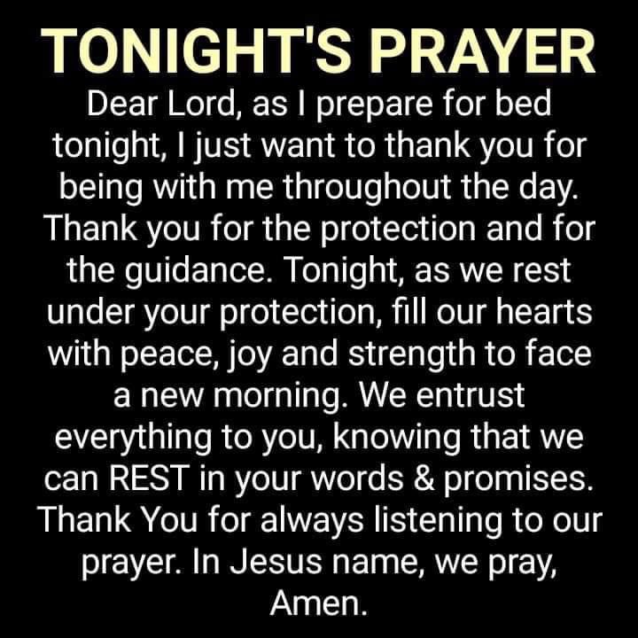 Evening prayer…
Shall we pray? 
In Jesus name…Amen🙏✝️