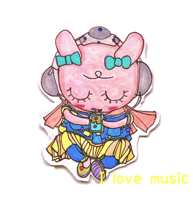 I love music#illust #illustration #illustrator #art #artwork #love #イラスト #イラストレーション #イラストレーター #イラストレーターさんと繋がりたい #オリジナルイラスト #絵描きさんフォロバ100 #音楽好き 