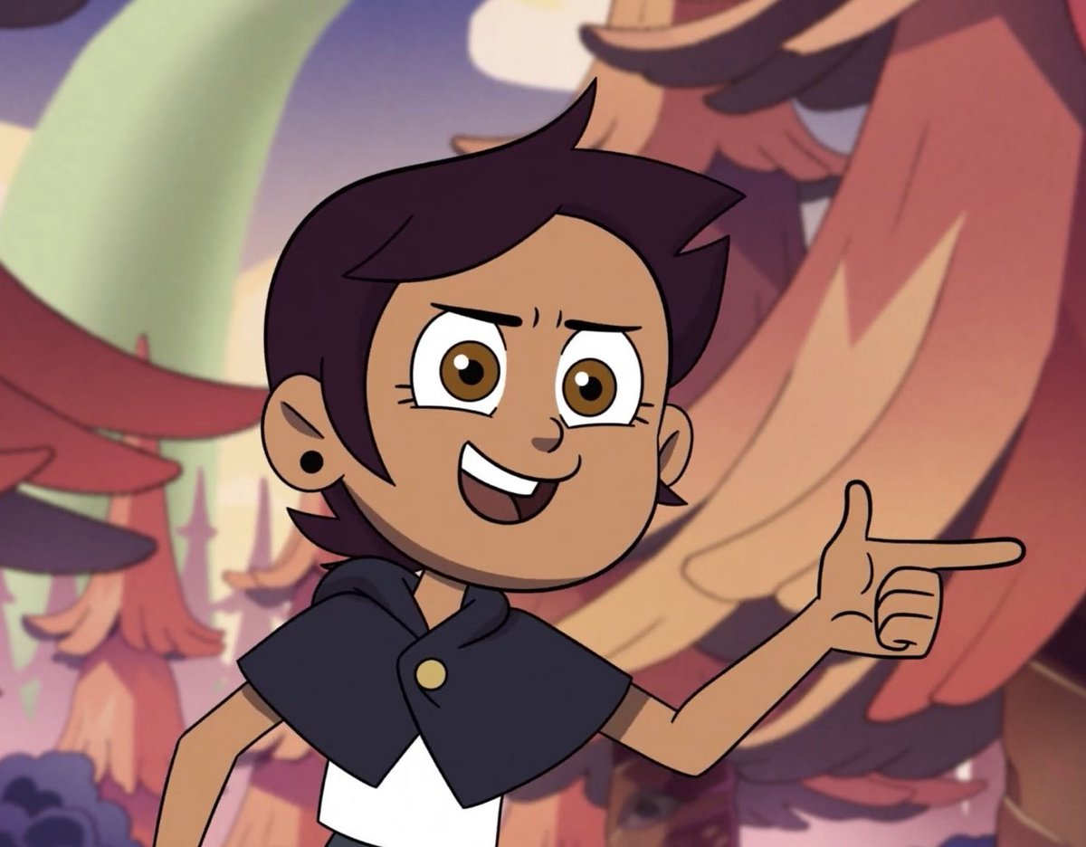 Luz and her doing the finger guns in the show