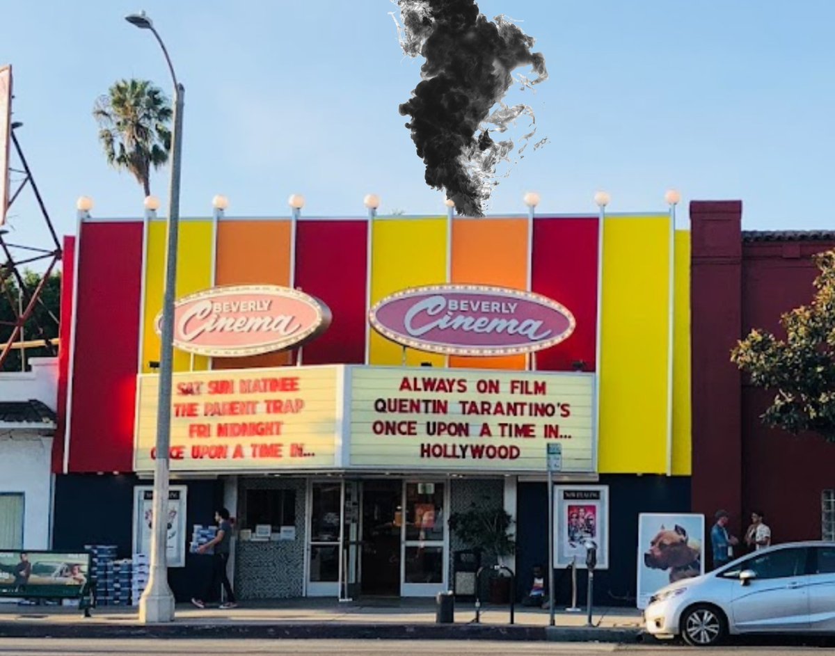 BREAKING: Black smoke has been released from the New Beverly to signify that Tarantino’s “The Movie Critic” has been scrapped and he is figuring out what his last movie will be.