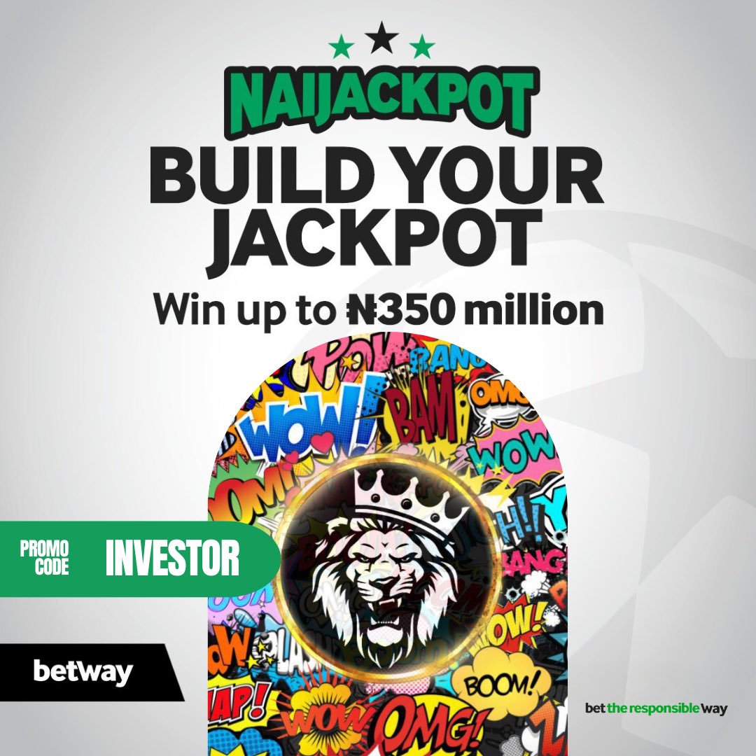 TheFtXMaestro's tweet photo. 6/6 FT X  ready on @BetwayNigeria @ 650+ odds 🔞 

Play | Edit | Ignore 📝 

Booking Code 👉🏽 X47AF845D

Not on Betway? Register here in 2 mins:
https://t.co/4wsZ2KJEMy

Promo code 👉🏽 INVESTOR

“Play Responsibly” 🔈 https://t.co/lFpaTJIwZp