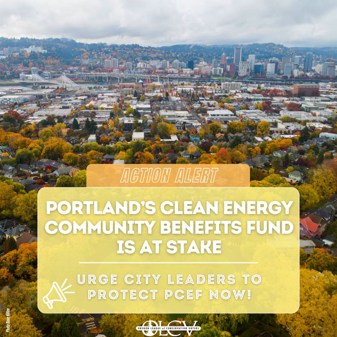 Action Alert 🚨 PCEF is at risk! We can’t take a step back now - PCEF is crucial for addressing environmental injustices and for reaching our climate goals. Tell City leaders to protect it now! secure.everyaction.com/yaZhf09s-kiJif…

#ORClimateAction #CleanEnergy #PCEF