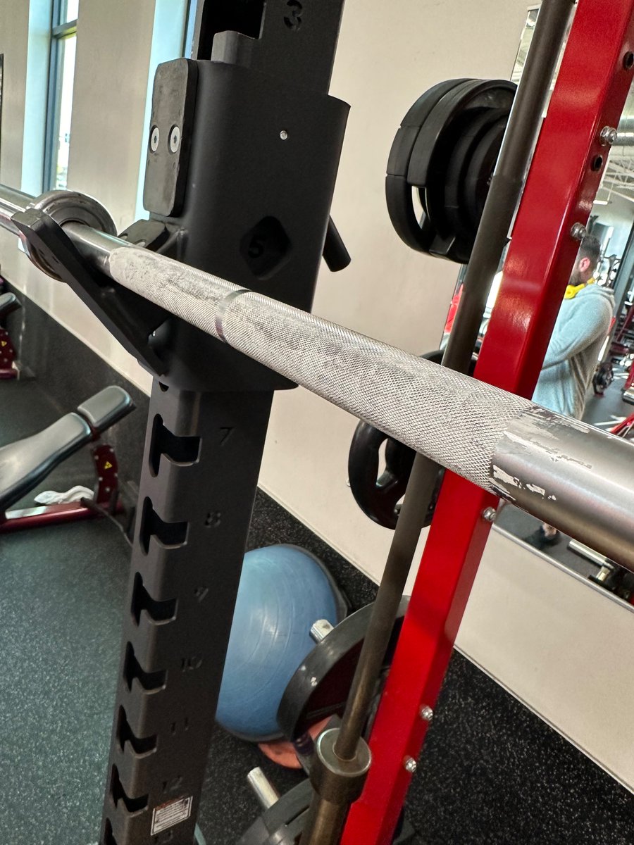PSA. 

Do not chalk the bars. Chalk your hands and back. 

By chalking the bar your are taking away the aggressiveness of the knurl 

Don’t be that guy at the gym