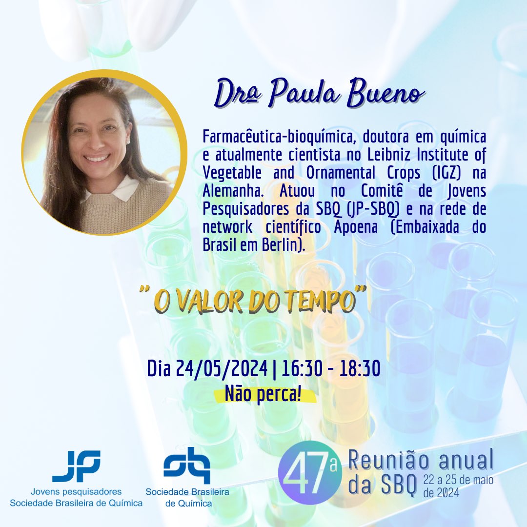 Younger Researchers - Brazilian Chemical Society tweet media