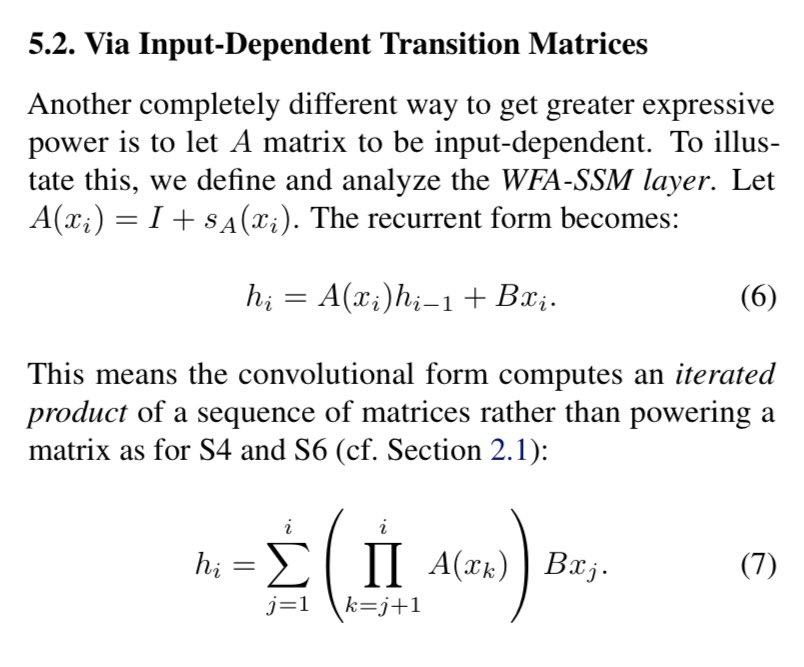 I wanna try something like this out. An RNN with expressive input-dependent transitions but no recurrent nonlinearity. Gives me representation theory vibes…