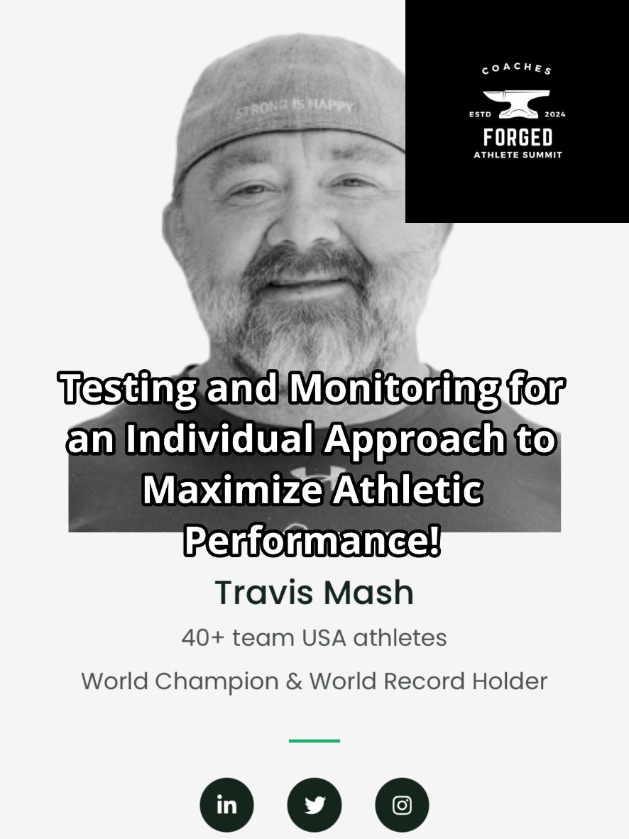 We have an all-star group of coaches and practitioners for this event: @bighousepower @DrTSuchomel @willbradleysp Coach Dan Garner Dr. Chris Perry And me Topics are on the images. Brought to you by @GymAware and @StrongerExperts #sportscience