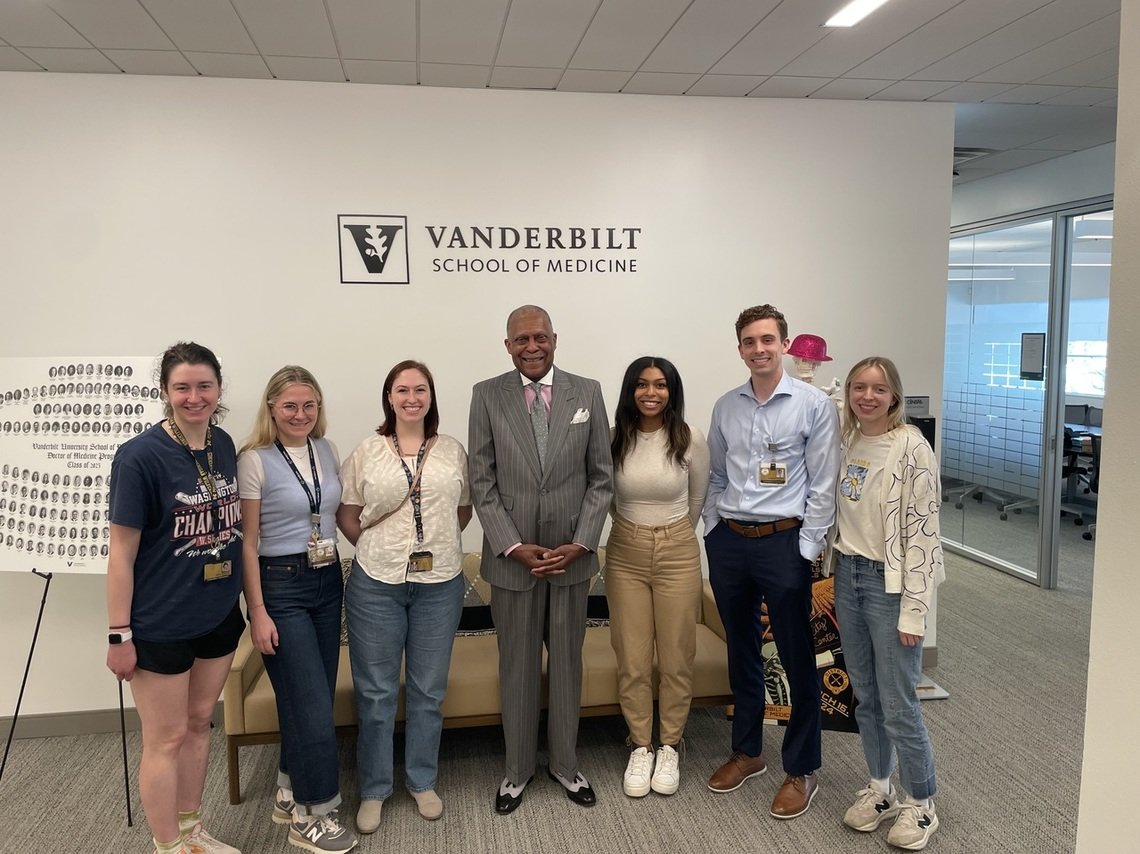 Our MSTP Lunches with Leaders series continued this month with Dr. Andre Churchwell, Senior Advisor to the Chancellor on inclusion and community outreach. Thank you Dr. Churchwell for meeting with our students!