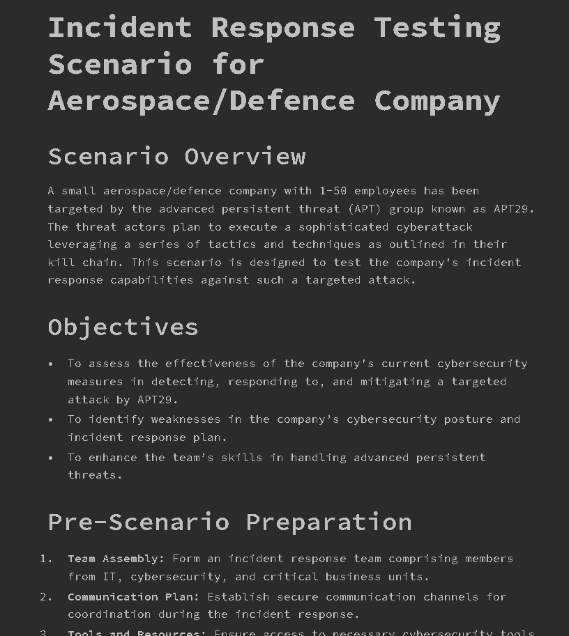 fr0gger_'s tweet photo. I just came across a tool called AttackGen. It's a simple tool that generates incident scenarios based on a Threat Actor and suggests simulations and possible detections at a high level. #llm #python #threatintel

👉 code: https://t.co/RtnGJQPAEH
👉 app: https://t.co/b1C2kFq9kz https://t.co/SlsVR7YImy