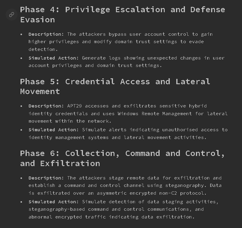 I just came across a tool called AttackGen. It's a simple tool that generates incident scenarios based on a Threat Actor and suggests simulations and possible detections at a high level. #llm #python #threatintel

👉 code: github.com/mrwadams/attac…
👉 app: attackgen.streamlit.app