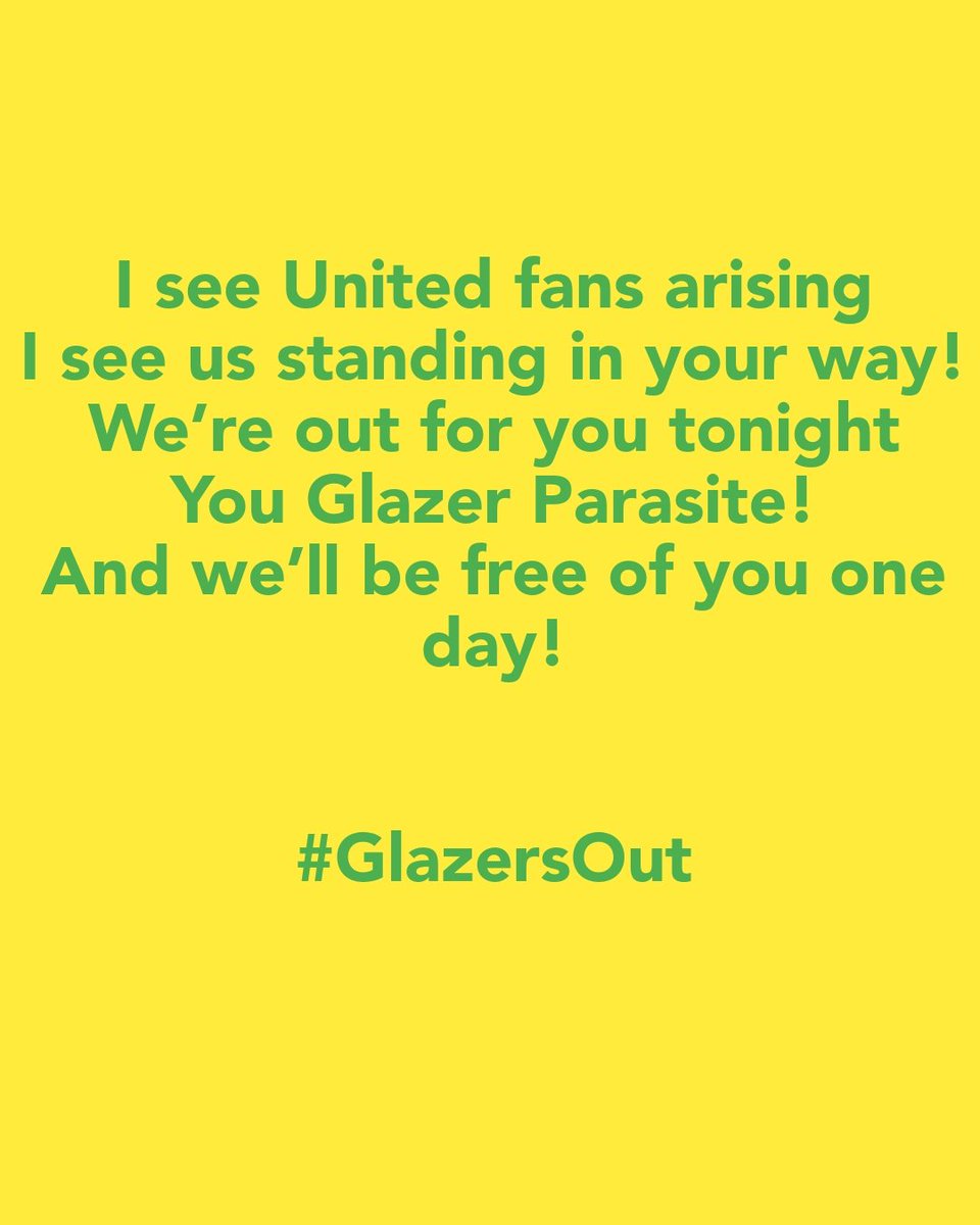 Get out parasites #GlazersOut #GlazersArePureScum