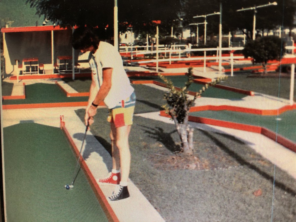 QT a picture of yourself when you were much younger. 

I was about 20 here in Biloxi, MS (90-91) playing puttputt with my gf. (also last time my hair was short 🤷‍♂️)