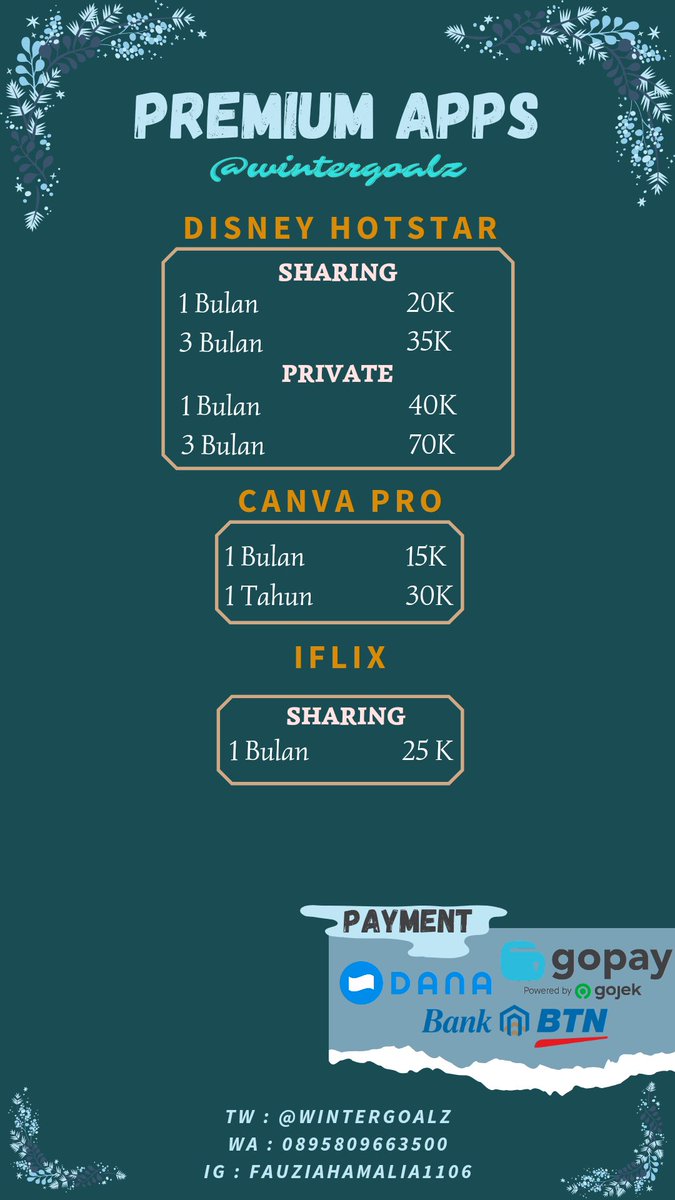 wintergoalz's tweet photo. ‼️PROMO NETFLIX 1P1U 1 BULAN 30K‼️
⚠️LIMITED STOCK, GRAB IT FAST yaa.. kalau lama bisa lgsg chat ke WA ajaa okeeii

✅Aman dan legal
✅Bergaransi 
✅Trusted, testi on pinned 📌

💰QRIS/Dana/Gopay/BTN
📮DM / WA klik 👇
https://t.co/MgLlWFwED6

#zonauang #zonacuan #zonajajan https://t.co/NSaA3fMIJd