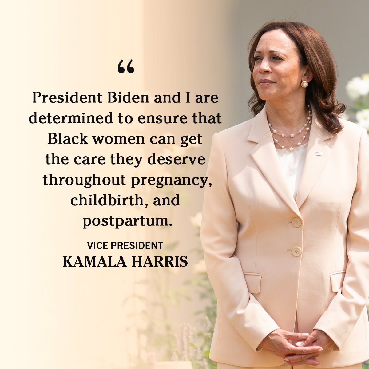 As we mark the end of Black Maternal Health Week, President Biden and I remain committed to building a health care system that delivers equity and safety for Black women and their families.