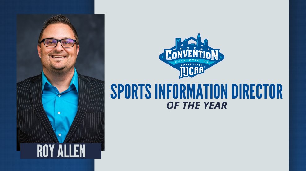 NJCAA's tweet image. Roy Allen has been named the 2023-24 NJCAA Sports Information Director of the Year! @FSWBucs 

Allen exemplifies the overall purpose of promoting and leading his institution, athletic department, and student-athletes through sports information.

 💻njcaa.org/general/2023-2…