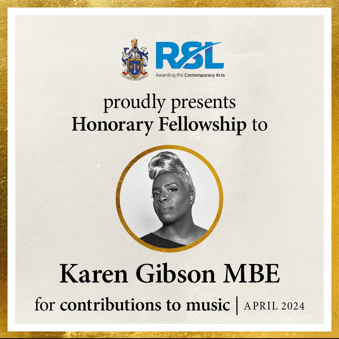 Last night, I was to be honoured to be included in a list of gospel luminaries who were awarded the RSL Awards and the Gospel Music Industry Alliance Honorary Fellowship. 
Thanks to everyone who has been a part of my journey. I’m grateful. #rslgmiafellow #RSLxGMIA