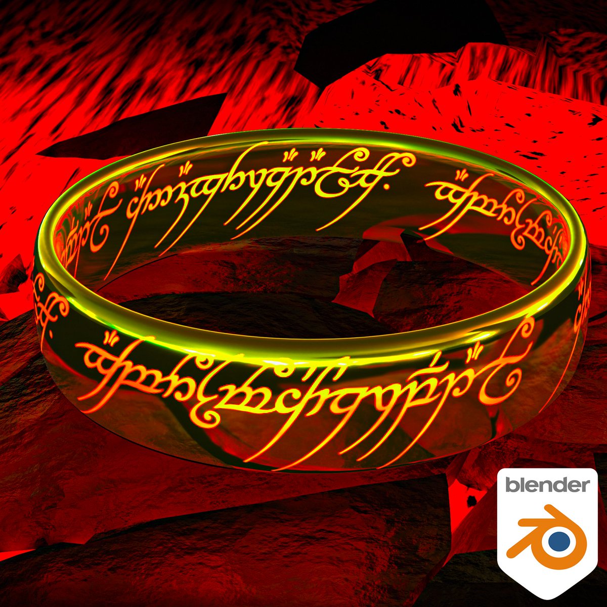 rafamationz's tweet photo. 🔥💍👉The One Ring --- The Lord of The Rings---just went live  #artstation #blender #photoshop #3dart #digitalart #digitalartist #thelordoftherings #theringsofpower #theonering #fanart #fandom #LOTR 
 https://t.co/kYGQaKlC66 https://t.co/zBvmyTJwyN